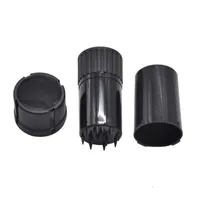 Smoking Herb Grinder Three Layers Plastic Cigarette Grinders Tobacco Jar 2 in 1 Vape Container for Dry Wax 90mm