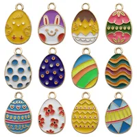 Easter Egg Charms Pendant for Keychain Necklace Bracelet Earrings Jewelry Making Supplies Findings & Components Acessories Christmas Gift Wholesale