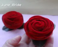 Real Po Cute Red Rose Favor Box Wedding Bomboniere Bridal Candy or Ring Favor Holder Boxes Shower Party Wedding Supplies 100 Pi1210682