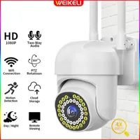 Wifi Outdoor IP Camera 2MP Ai Auto Tracking Human Detection PTZ Color IR Night Vision Home Security CCTV