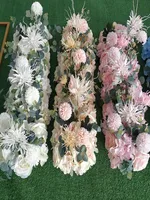Sashes 50cm Wedding Flower Wall Arrangement Silk Rose Peony Artificial Row For Party Arch Decoration Backdrop Garland5949788