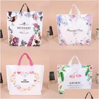 Storage Bags Fashion Printing Shop Bag Woman Plastic Gift Wrap Storage Bags Flamingo Heart Design Handbag Beautif Day 0 75Yl3 Bb Dro Dh3Nq