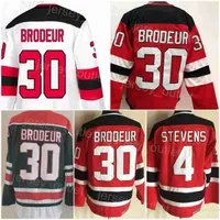 Men Retro Hockey 30 Martin Brodeur Jersey Vintage Classic 4 Scott Stevens Reverse Retro Red White Green Team Color Embroidery And Sewing For''Nhl''shirt