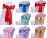 1050100PCSLOT SATIN POOL BOW SASHES bröllop inomhus utomhusstol Ribbon Butterfly Ties Party Event El Banket Decoration 220614019733