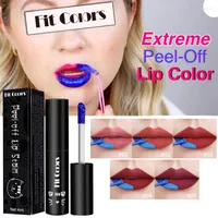 Lip Gloss Amazing Blue Extreme Peel Off Color Tear Wonder Liquid Blading & Reveal Red Lipstick