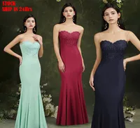 2022 Prom Dresses Bridesmaid Dress beach wedding Sexy Gown one piece Long Formal Evening Gowns Graduation Party Dresses IN STOCK D7075286