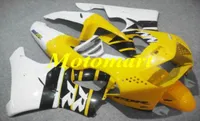 Motorcycle Fairing kit for HONDA CBR900RR 919 98 99 CBR 900RR 1998 1999 ABS White yellow Fairings setgifts HC068137430