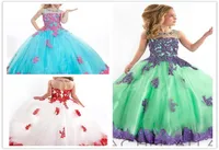TULLE LACE Appliqued Ball Gown Long Princess Beauty Ritzee Pageant Dresses Jurkens For Little Girls Suit voor 2T14YRS Old7322267