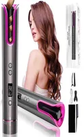 Nxy Curling Irons Professional Hair Tools Portable Wireless Automatic Curling Iron Curler Usb Rechargeable with Lcd Display for Wo6261061
