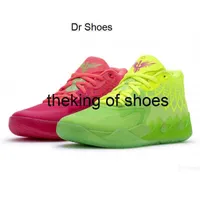 Rick And Morty Kids Basketball Shoes Galaxy Buzz City Black Blast Queen Citys Rock Ridge Red Not From Here Top Quality MB.01 Sport Sneakers