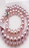 NEW FINE PEARLS JEWELRY Fine 1011 mm natural Australian south sea pink pearl necklace 18 inch silver7056663