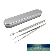 Stainless Steel Tick Removal Tool Tick Remover Professional Tweezers Dogs Cats k Hook Kit Removal Tweezers With Iron Box6033281
