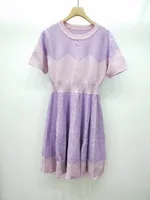 Повседневные платья 2022 Walla Era Brand Brand Spring Summer вязаное платье свитера и фиолетовый стиль женщины сладкая милая женщина