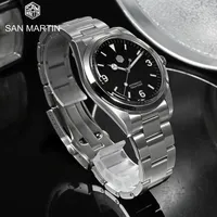 Wristwatches San Martin Explorer Homage Limited Edition 39mm Watch Vintage Mechanical SW200 Movement 10BAR Waterproof Men's Automatic