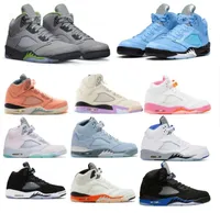 Jumpman 5 Retro Basketball Shoes Men 5s Green Bean Bean Dark Concord Racer Blue Raging Bull Red Seede Jade Jade What the The Easter Mens Trainers Swatch Sneakers
