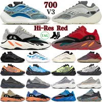 2023 700 V3 FADE Zout Running schoenen Heren Trainers Cream Bright Blue Azael Alvah Saffloer Vanta Magnet Solid Gray Wave Runner 700S V2 Outdoor Sports Sneakers