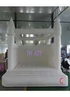 Delivery outdoor activities 13x13ft red bouncy castle commerical bridal white wedding bounce house for 5133585
