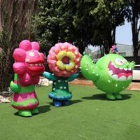 Newly design advertising inflatable cartoon flower costume toys sports inflation plants monster props for party event