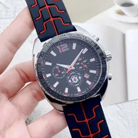 Luxury Designer mens watches All Dials Working Quartz Watch high Top Brand Chronograph clock Rubber belt fashion accessories montre