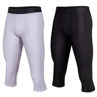 Men's Pants Men Tight Legging Comfortable Cropped Trouser Solid Color Body Building Gym Friendly Price Soft Clothing