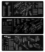 Magorui AR15 AK47 Remington 870 Cleaning Rubber Mat 36quotx12quot Gunsmith Armorer with Parts Diagram and Instructions Mouse 6540803