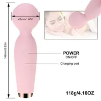 SS33 Toy Sex Massager Personal Wall Vibrator AV Dildo Toys for Woman USB Recargable Magic Stick Clitoris Estimulador G-Spot masajeador