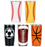 20OZ 30OZ Baseball Tumbler Mugs Softball Basketball Football Stainless Steel Cups Travel Car Beer Cups Vacuum Insulated Mugs 11sty8442313