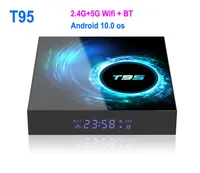 T95 Smart TV Box Android 100 4G 128GB 64GB 6K YouTube Media Player 245G WiFi TVBox Settop 2GB 16GB2701912