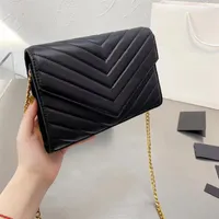 Luxury designer classic wallet shoulder bag with handbag lady's messenger fashion messenger clutch bag with box3013