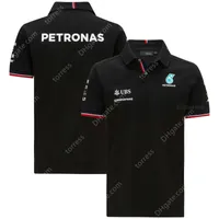 T Shirt Summer for Mercedes Benz Petronas F1 Racing Team Auto Polo Shirt Lapel Motorsport Men's Quick Dry Breathable Casual T-shirt