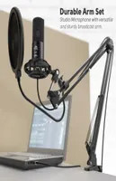 Studio Condenser USB Computer Microphone Kit With Adjustable Scissor Arm Stand Shock Mount for YouTube Voice Overs8334201