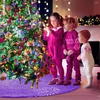 Christmas Decorations Items Decoration Sequins Artificial Skirts Under Tree Base Cover Ornament For Home Year's Decor Elegant Novelties