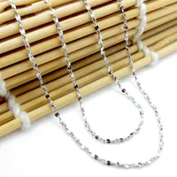 Chains Real Platinum 950 Necklace Women's Female 1.2mmW Full Star Chain 18nch Neckalce Pt950 Jewelry
