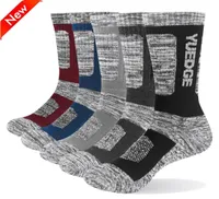 Sports Socks Men Breathable Comfortable Cotton Cushion Crew Hiking Trekking 5 Pairs 3845 EUSports9196022