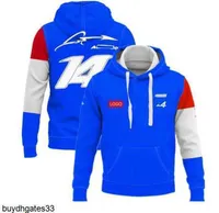 Felpa con cappuccio maschile F1 F1 Racing Alpine Hoodie New F1 Team Jersey personalizzato con lo stesso stile