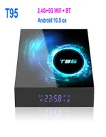 T95スマートテレビボックスAndroid 100 4G 128GB 64GB 6K YouTube Media Player 245G WiFi TVBox Settop 2GB 16GB4125702