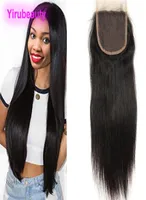 Indian Human Hair 4X4 Lace Closure Straight Virgin Hairs Four By Four Closures With Baby Hair Products 1024inch2233999