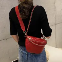 Duffel Bags Small Bag Women 2022 Fashion Korean Version Of Versatile Cross Chain Lingge Multi-functional Waist Chest