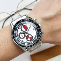 2022 Men's luxury Quartz Watch casual Fashion six pin Digital Multi-function Waterproof Calendar Steel Band Watches