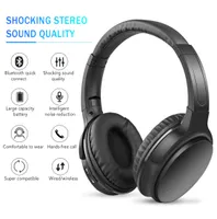Casque d'annulation de bruit Bluetooth sans fil sur le casque d'oreille avec micro-bruit passif annulation HIFI Headset stéréo T195192387