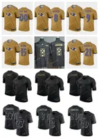 Baltimore''Ravens''men 8 Jackson 9 Tucker 15 Brown II 20 Reed 27 Dobbins 21 Ingram II Andrews Gold Team Big Logo Legend invertida Stitched''Nfl'''football Jersey