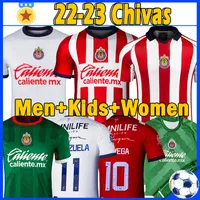 2022 2023 Chivas voetbaltruien 22 23 I. Brizuela A. Vega G. Sepulveda J. Angulo F. Beltran L. Olivas Special Edition Women Kids Kit Socks Full Sets voetbalshirt top