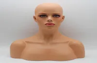 Fiberglass Female Mannequin Head Bust For Lace Wig Jewelry And Hat Display8411784