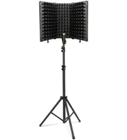 Microphones Microphone Isolation Shield 3 Panel With Stand Soundproof Plate Acoustic Foams Foam For Studio Recording Bm8001407381