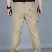 Men's Pants Quick Dry Carpenter Straight Ripstop Pant Workwear Trousers Cargo Breathable Trouser Plus Size Men