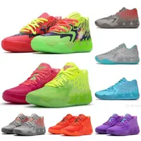 2022 Fashion LaMelo Ball MB.01 Basketball Shoes Beige Rick and Morty Rock Ridge Red Not From Queen City UFO Galaxy Black Blast Mens 3 Balls