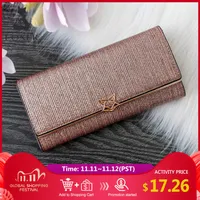 HBP FOXER Brand Women Split Leather Wallets Female Clutch Bag Fashion Coins Card Holder Luxury Purse for Ladies Women's Long 227K
