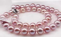 NEW FINE PEARLS JEWELRY Fine 1011 mm natural Australian south sea pink pearl necklace 18 inch silver6049827