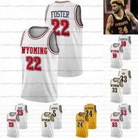 College Custom Wyoming Cowboys 2022 NCAA College Basketball Jersey Hunter Thompson Foster Xavier Dusell Marcus Williams Jeremiah Oden Drake