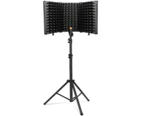 Microphones Microphone Isolation Shield 3 Panel With Stand Soundproof Plate Acoustic Foams Foam For Studio Recording Bm8009035125